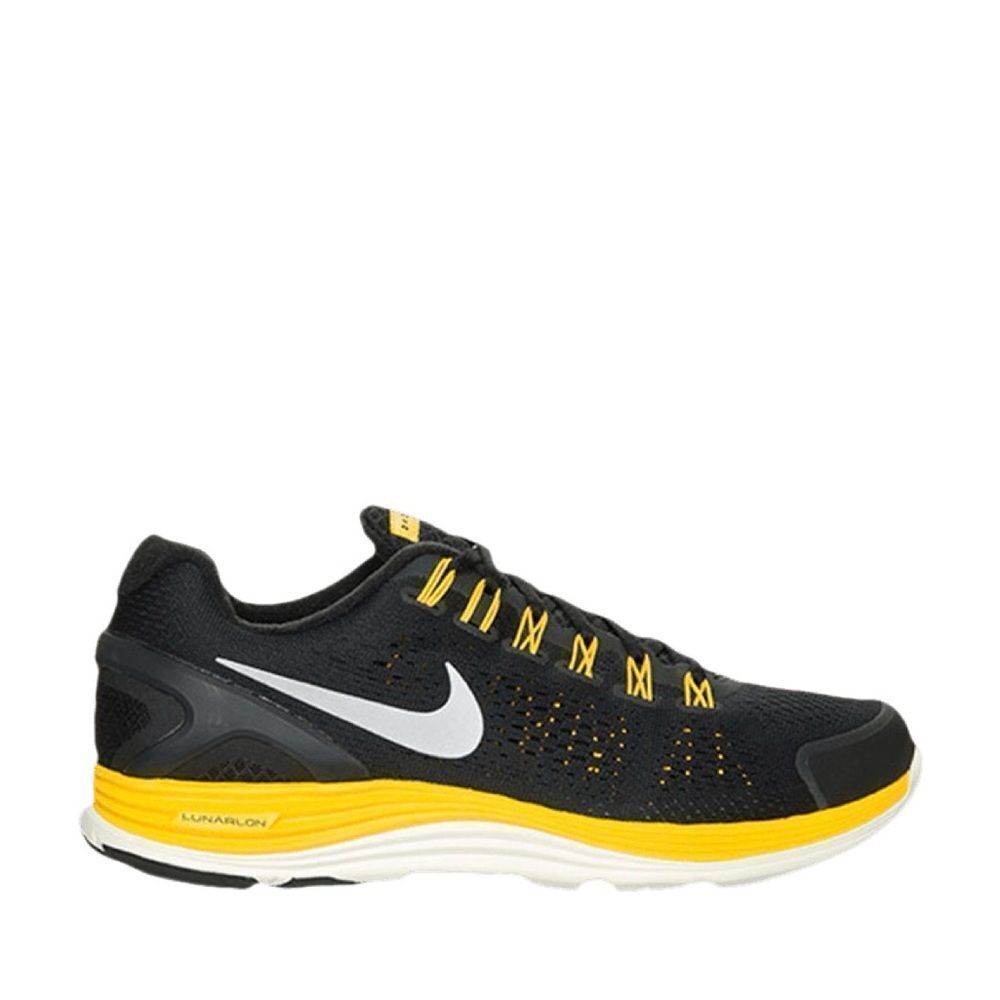NIKE Lance Armstrong Livestrong Lunarglide 4 Black Marigold White 11.5 US 45.5